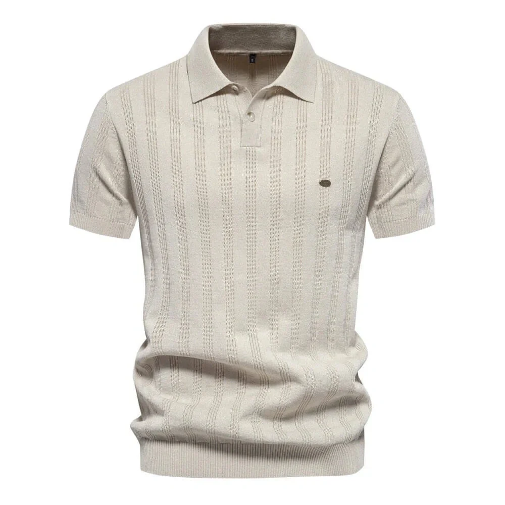 Alvero Strick Herren-Poloshirt - Image 3