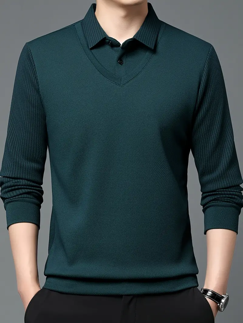 Charles 2-in-1 Langarm-Poloshirt - Image 13