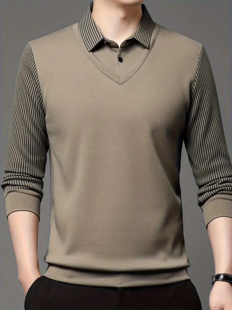 Charles 2-in-1 Langarm-Poloshirt - Image 17