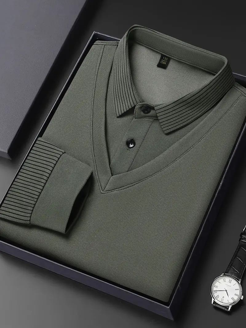 Charles 2-in-1 Langarm-Poloshirt - Image 3