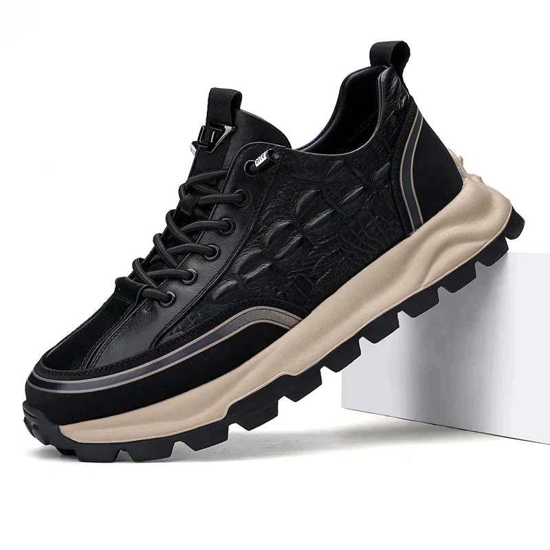 Strapazierfähige und strukturierte Lederschuhe – Edel - Image 11