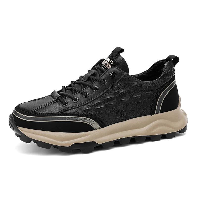 Strapazierfähige und strukturierte Lederschuhe – Edel - Image 13