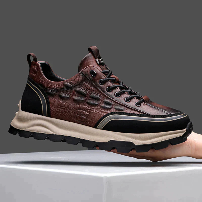 Strapazierfähige und strukturierte Lederschuhe – Edel - Image 7