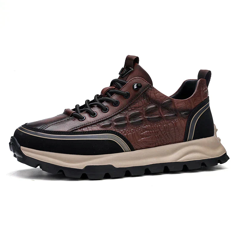 Strapazierfähige und strukturierte Lederschuhe – Edel - Image 9