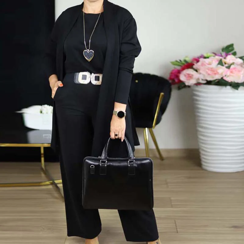 Elena – Elegantes Damen-Set mit 3 Teilen (Cardigan, Oberteil und Hose) - Image 12