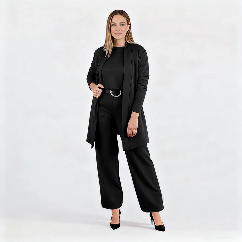 Elena – Elegantes Damen-Set mit 3 Teilen (Cardigan, Oberteil und Hose) - Image 18