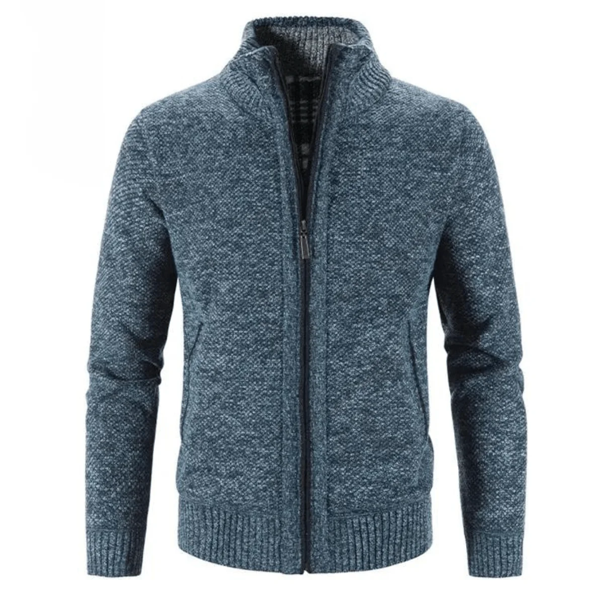 Ethan Strickjacke mit hohem Kragen und Reißverschluss - Image 5