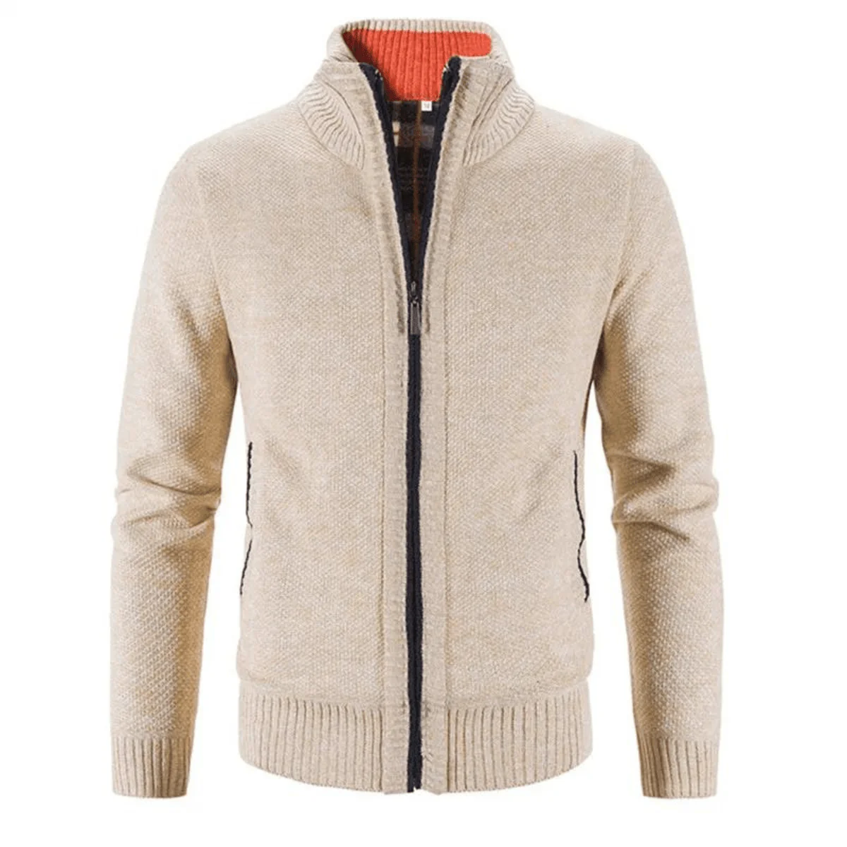 Ethan Strickjacke mit hohem Kragen und Reißverschluss - Image 7