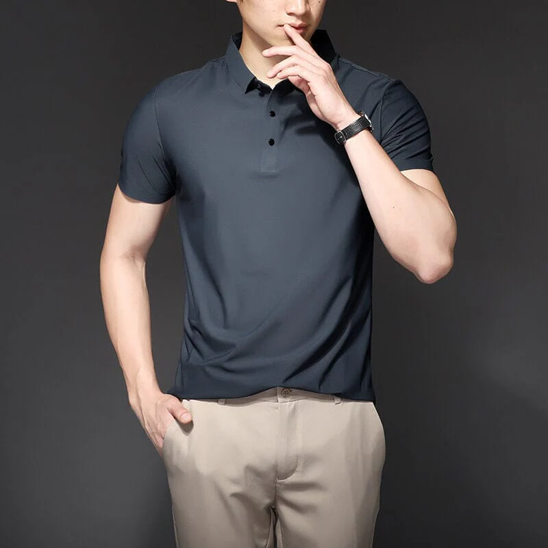 Poloshirt aus frischer Eisseide - Image 8