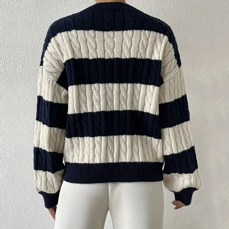 Grace Damen-Strickpullover mit Streifen - Image 6