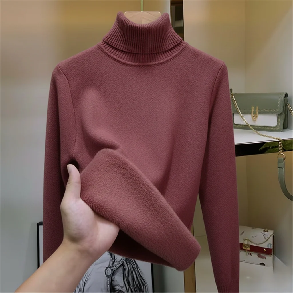 Karen Damen Fleece-Rollkragenpullover - Image 10
