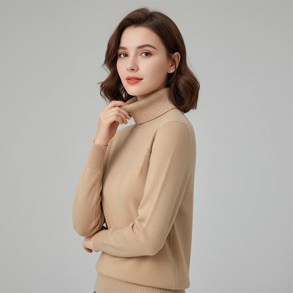 Karen Damen Fleece-Rollkragenpullover - Image 3
