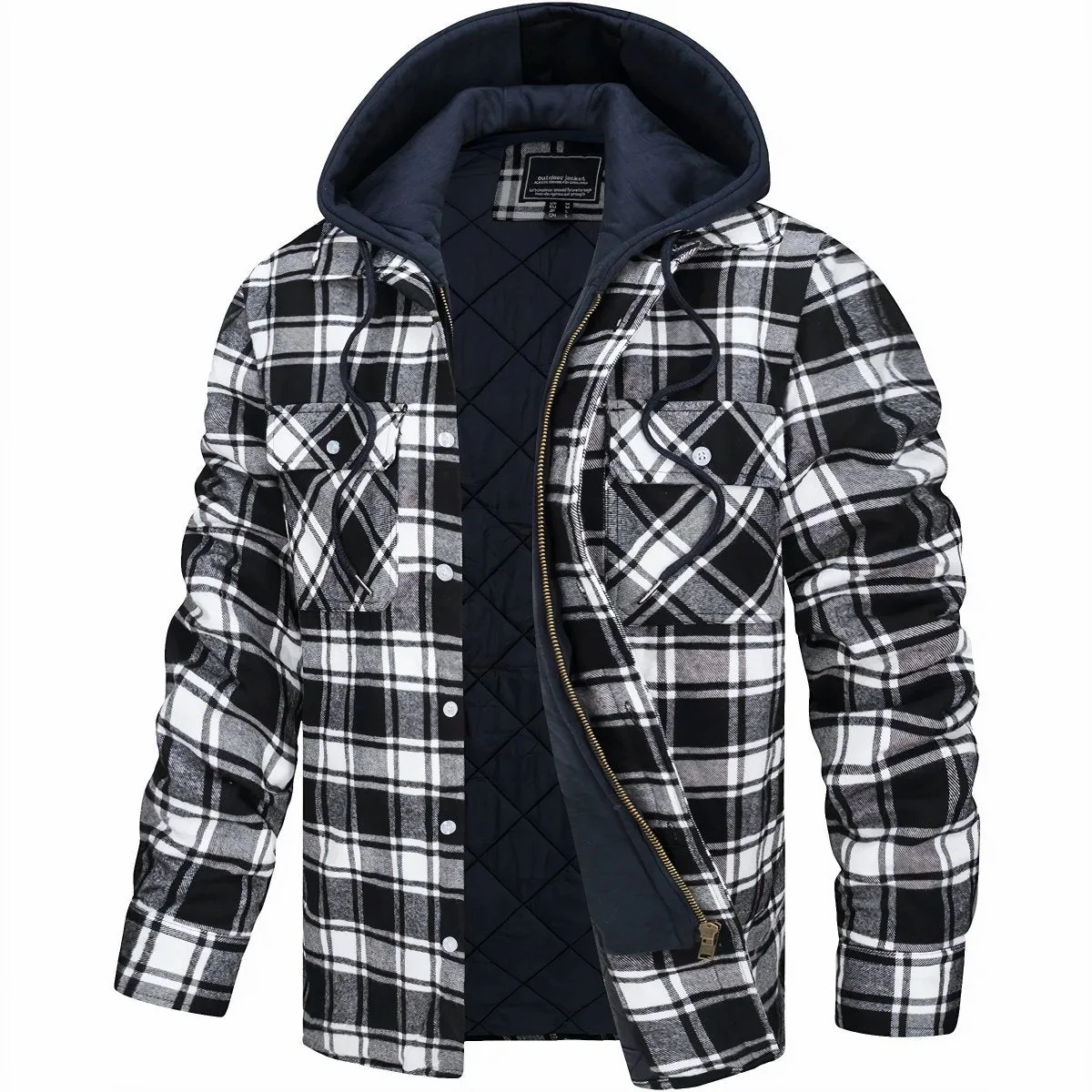 Logan Herren-Flanelljacke mit Kapuze - Image 4