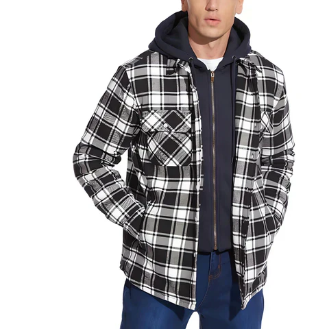 Logan Herren-Flanelljacke mit Kapuze - Image 7