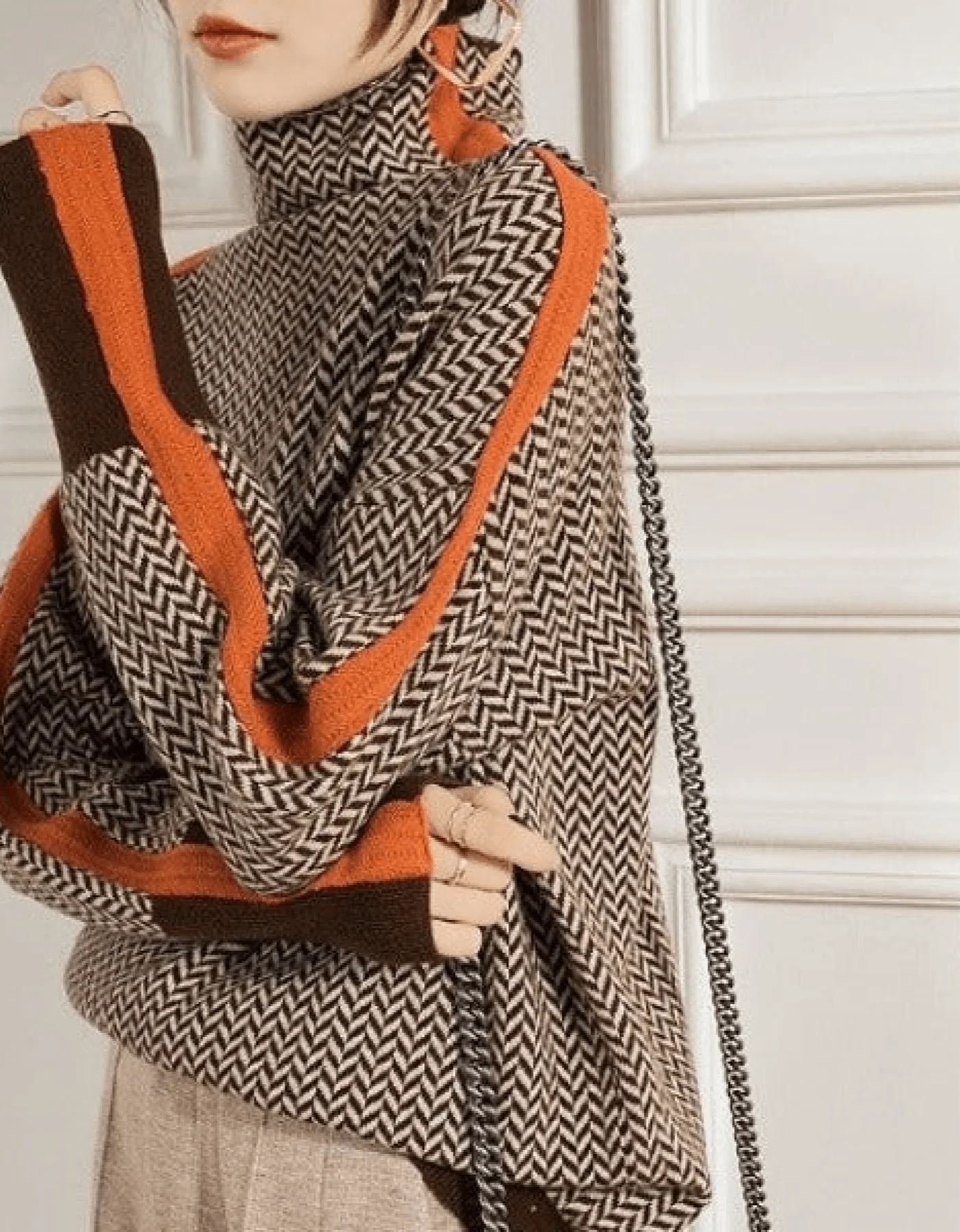 Lorena Damen gestreifter Longpullover - Image 4
