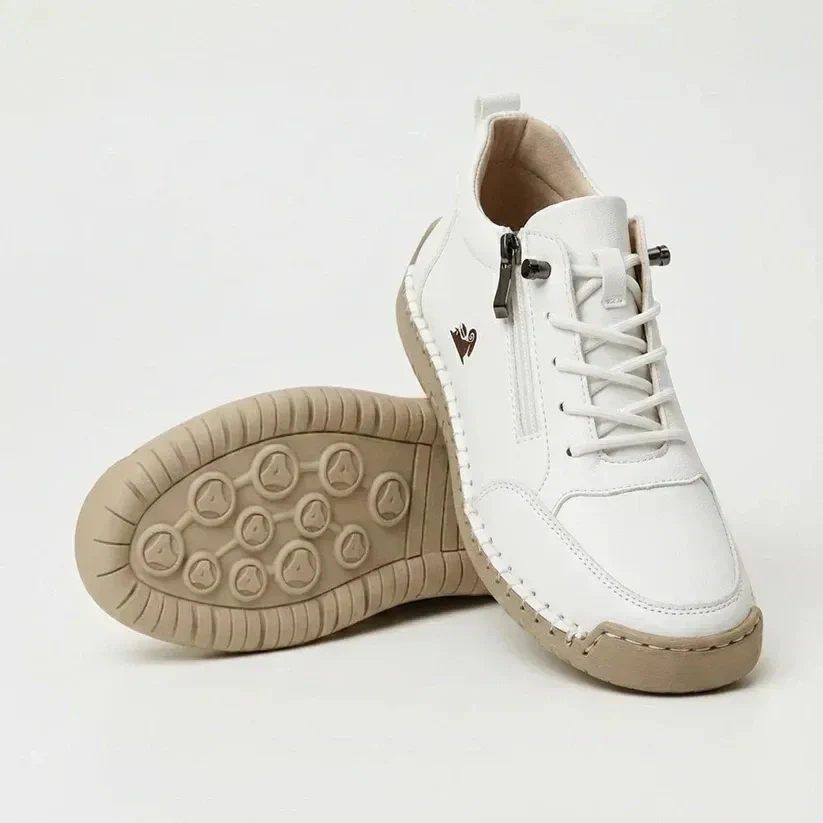Bequeme Leder-Stiefeletten mit Reißverschluss – Mavie - Image 3