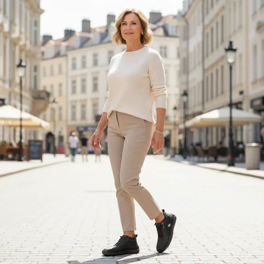 Bequeme Leder-Stiefeletten mit Reißverschluss – Mavie - Image 7