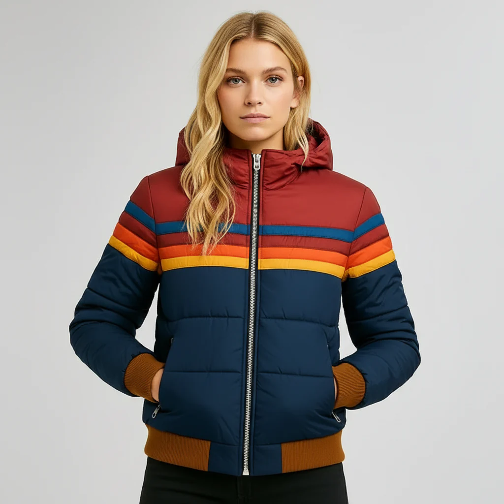 Mila Damen Kuschelige Pufferjacke - Image 3