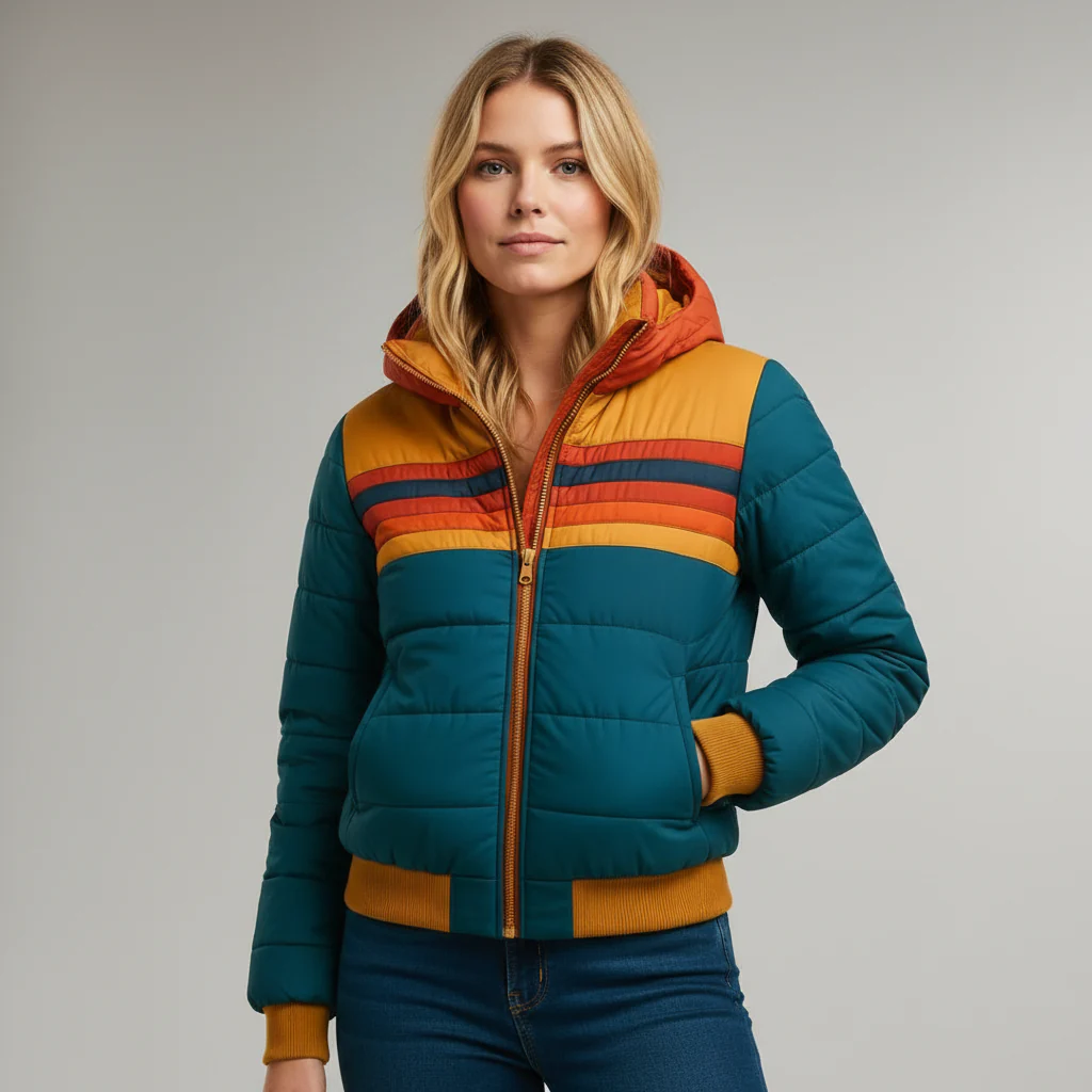 Mila Damen Kuschelige Pufferjacke - Image 4