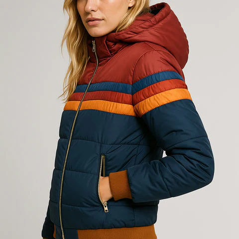 Mila Damen Kuschelige Pufferjacke - Image 5