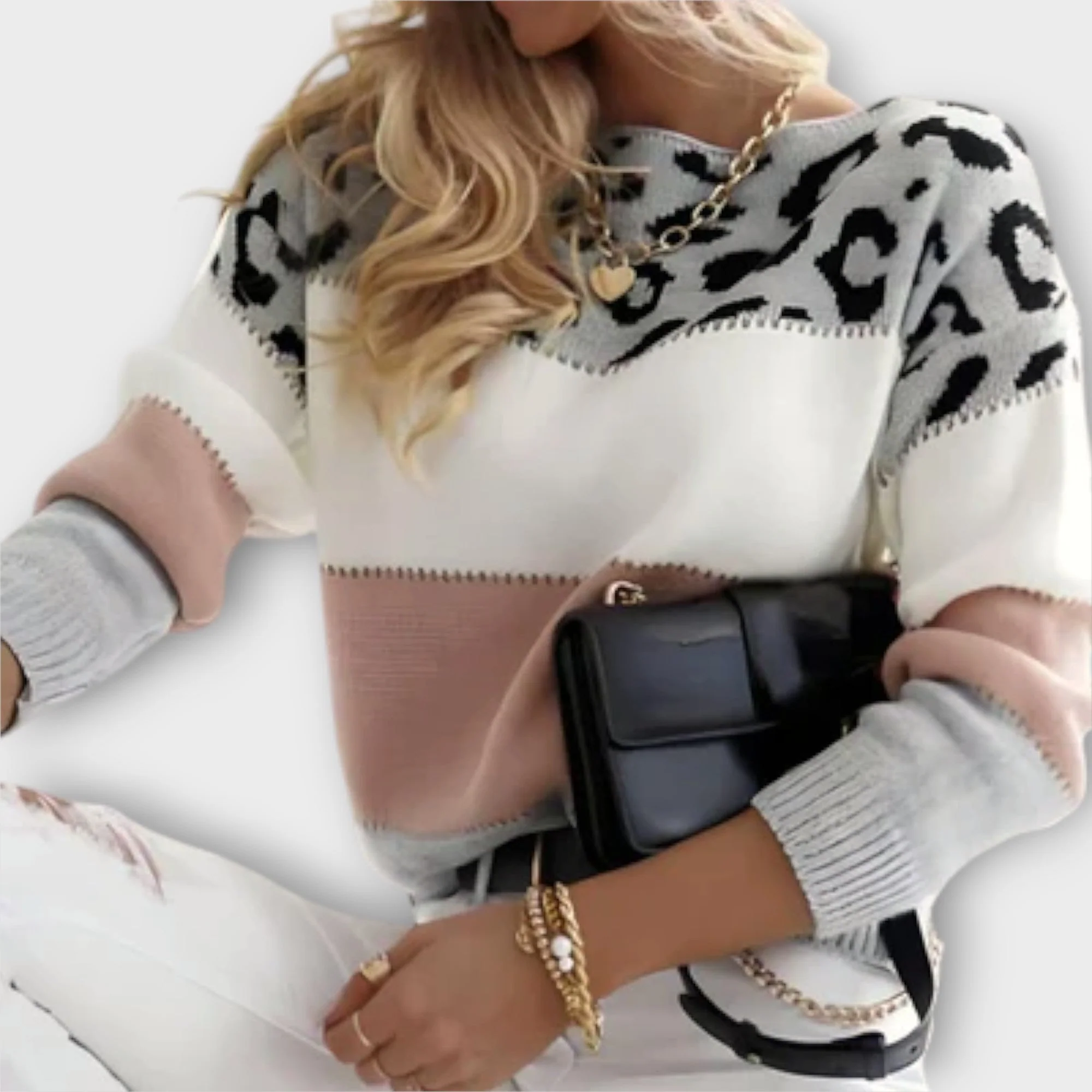 Selena Damen-Strickpullover mit Leopardenmuster - Image 6