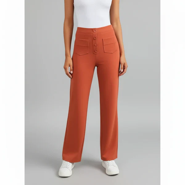 Sophie Stretchhose mit hoher Taille und Seitentaschen - Image 10