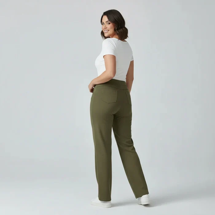 Sophie Stretchhose mit hoher Taille und Seitentaschen - Image 2