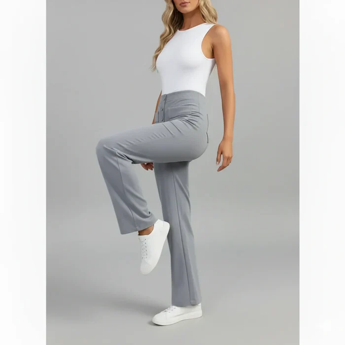 Sophie Stretchhose mit hoher Taille und Seitentaschen - Image 5