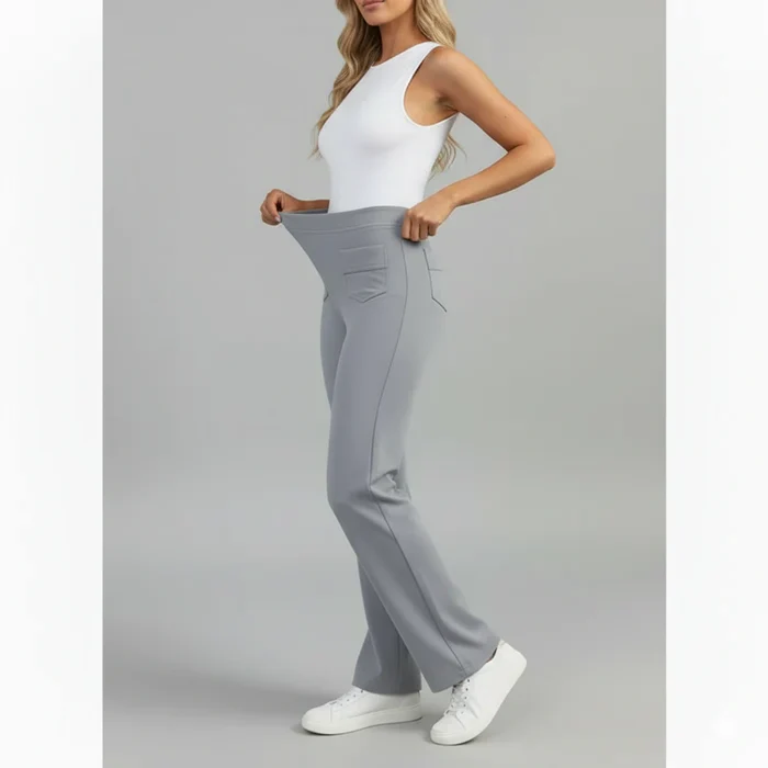 Sophie Stretchhose mit hoher Taille und Seitentaschen - Image 6