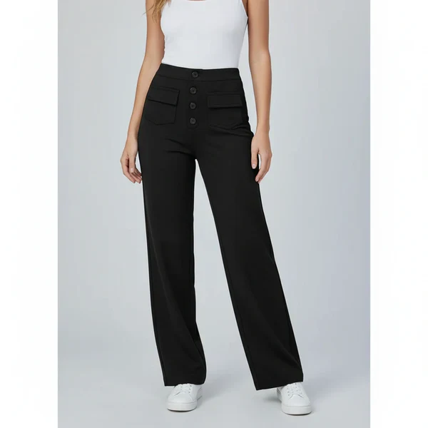 Sophie Stretchhose mit hoher Taille und Seitentaschen - Image 9